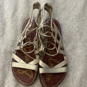 Same Edelman Lace Up Sandals